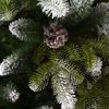 Umelý vianočný stromček 3D Jedľa Zasnežená detail zasneženého 3D ihličia