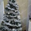 Umjetno božićno drvce Srebrna Smreka 180cm, drvce je okićeno bijelim božićnim ukrasima