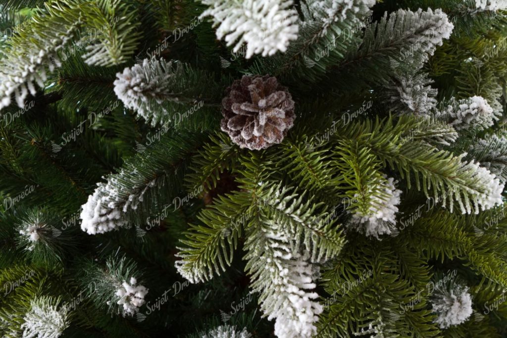Umjetno božićno drvce 3D Snježna Jela, detalji iglica