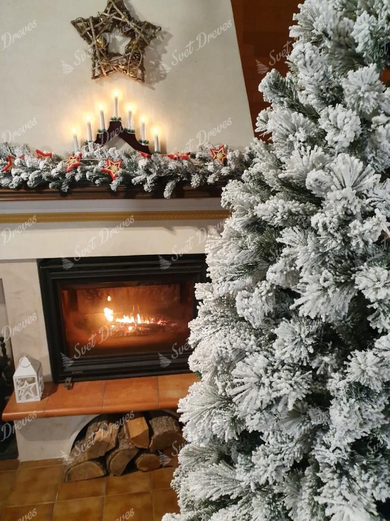 Umetno božično drevo Beli Bor Ozki, podrobnosti