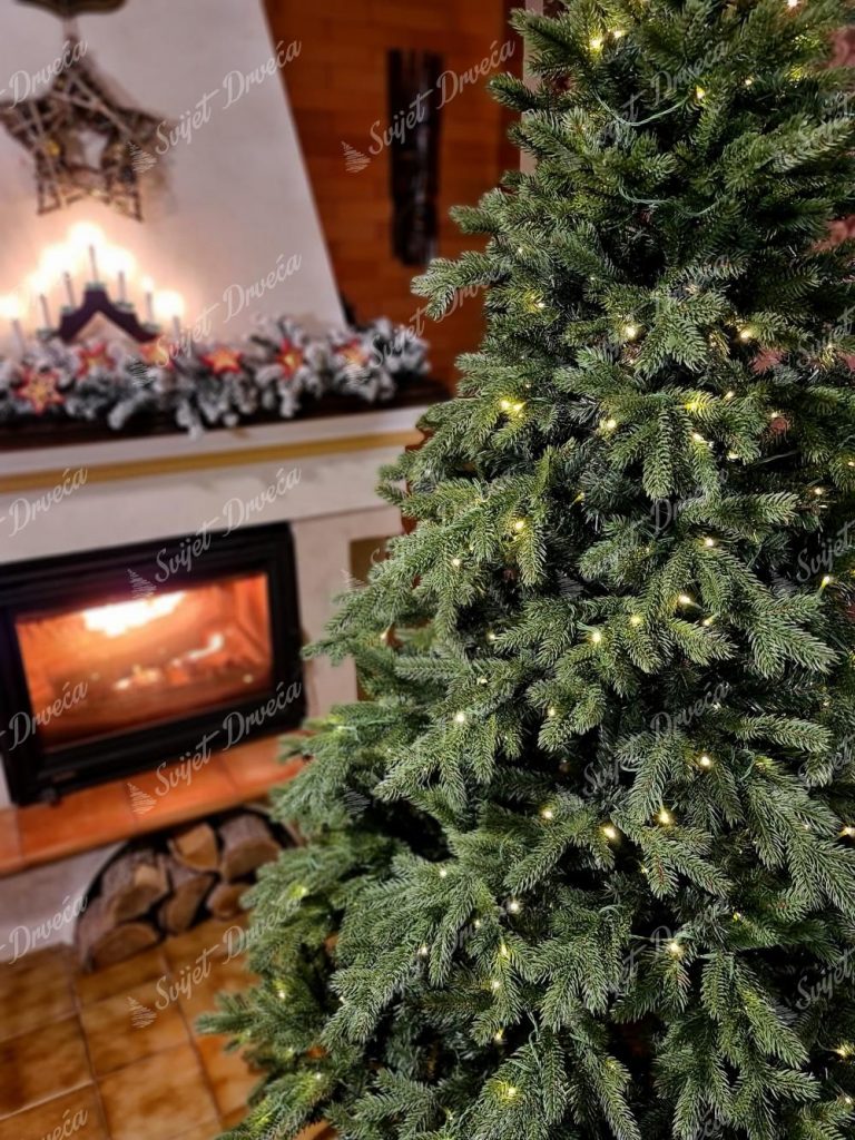 Umjetno božićno drvce 3D Ekskluzivna Smreka LED, detalj