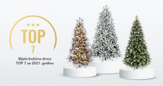 Bijela božićna drvca TOP 7 za 2021. godinu