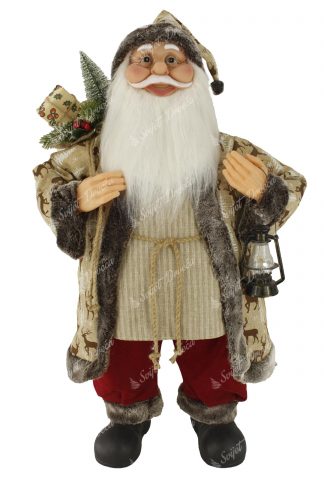 Dekoracija Santa Claus braon 80cm
