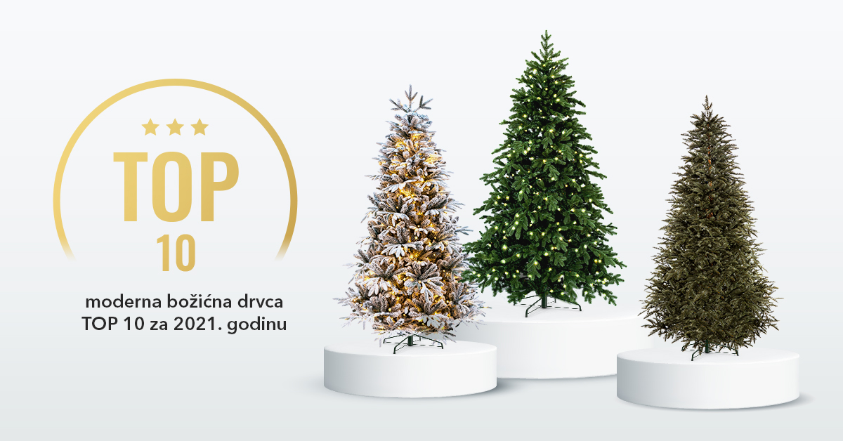 Moderna božićna drvca TOP 10 za 2021. godinu