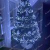 Umjetno Božićno drvce 3D Šarmantna Jela XL 240cm, drvce ukrašeno lampicama u hladnoj bijeloj boji