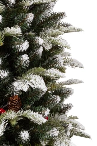 Umjetno Božićno drvce 3D Snježna Jela u saksiji