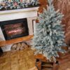 Umjetno Božićno drvce 3D Ledena Smreka u saksiji