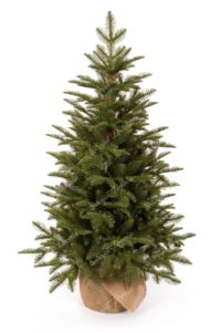 Umjetno Božićno drvce 3D Prirodna Jela u saksiji