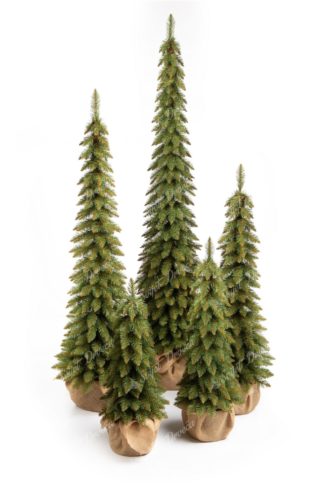 Umjetno Božićno drvce Vitka Smreka u saksiji