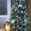 Künstlicher geschmückter Weihnachtsbaum 3D Tanne mit Kunstschnee 240cm