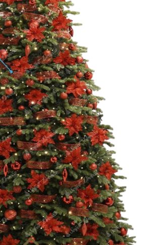 Gigantsko božićno drvce 3D Ekskluzivna Smreka s paketom ukrasa 400cm LED