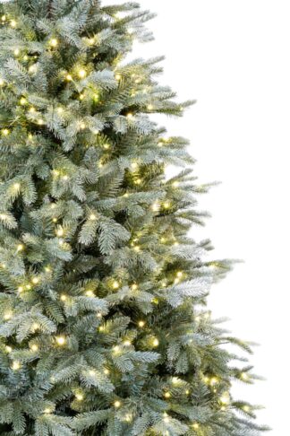 Umjetno božićno drvce 3D Srebrna Smreka LED