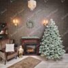 Umjetno božićno drvce 3D Srebrna Smreka