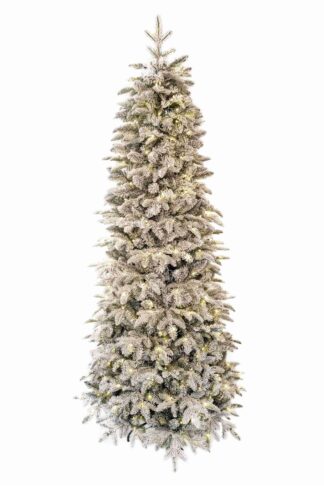 Umjetno božićno drvce 3D Uska Bijela Jela LED