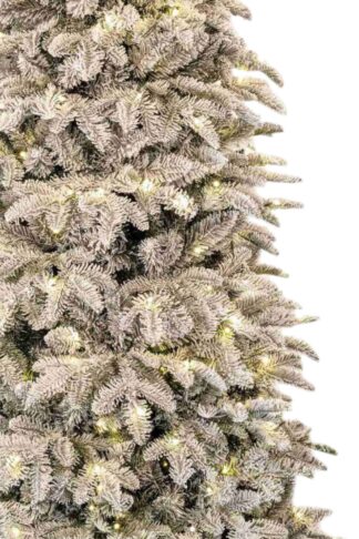 Umjetno božićno drvce 3D Uska Bijela Jela LED