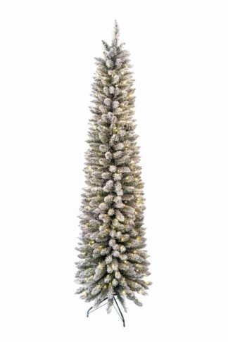 Umjetno božićno drvce Vitka Bijela Smreka LED