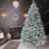Umjetno božićno drvce 3D Srebrna Smreka 280cm 850LED