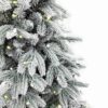 Umjetno božićno drvce 3D Arktička Smreka u saksiji LED