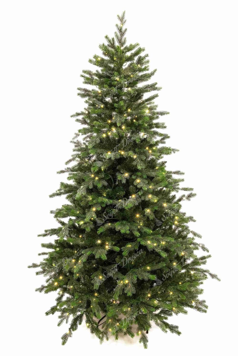 Umjetno božićno drvce 3D Smreka Talijanska LED