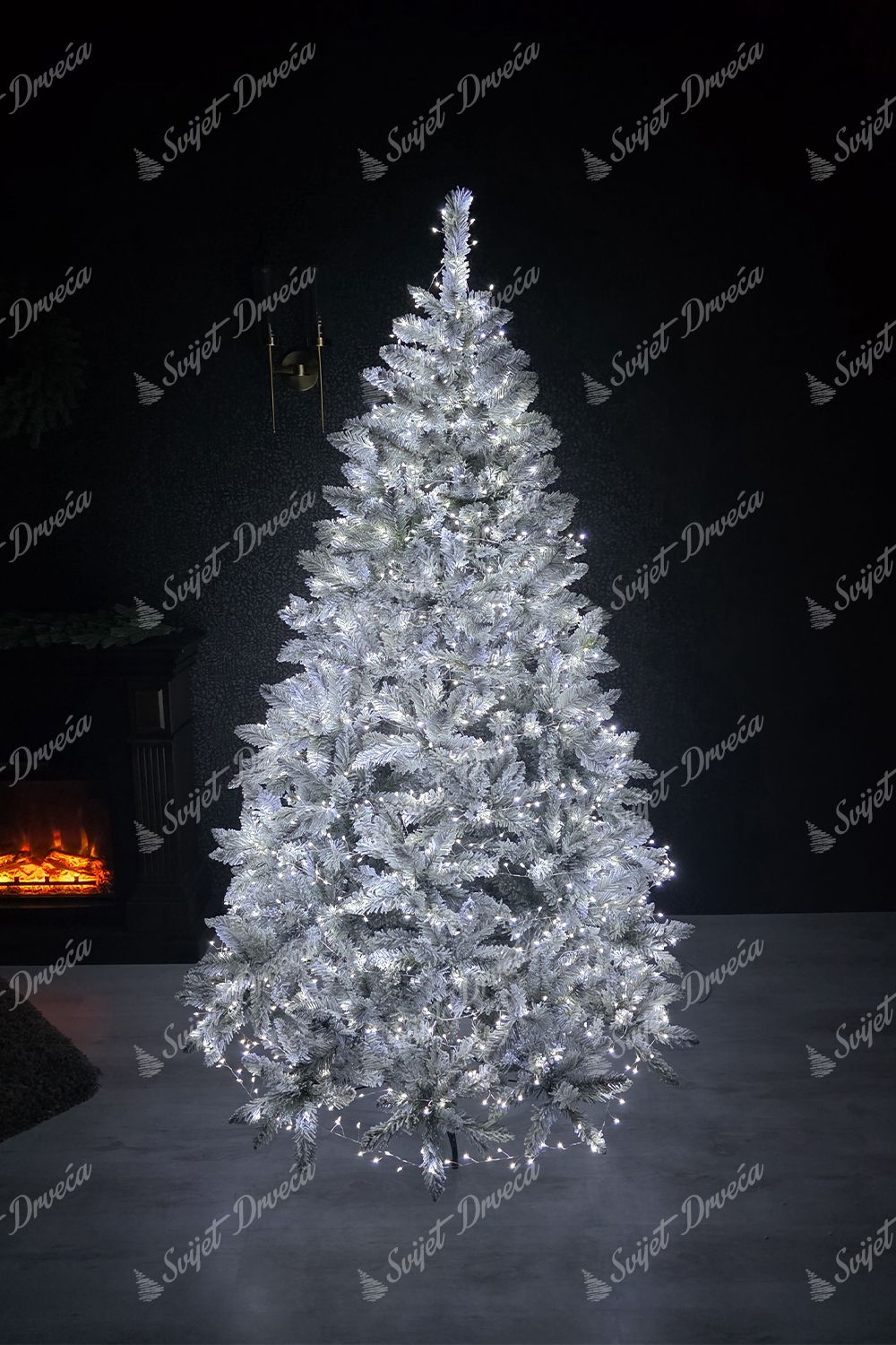 NANO LED lampice za božićno drvce hladno bijela 24m 800LED