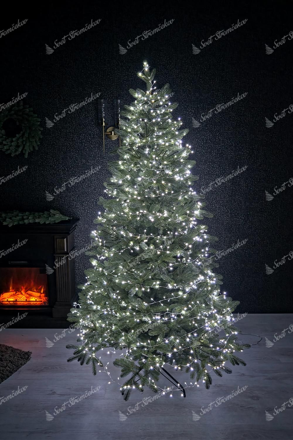 NANO LED lampice za božićno drvce hladno bijela 24m 800LED