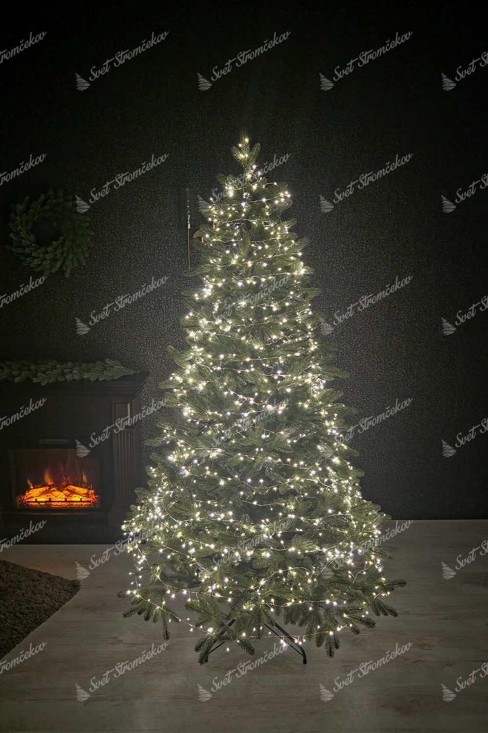 NANO LED lampice za božićno drvce toplo bijela 48m 1600LED