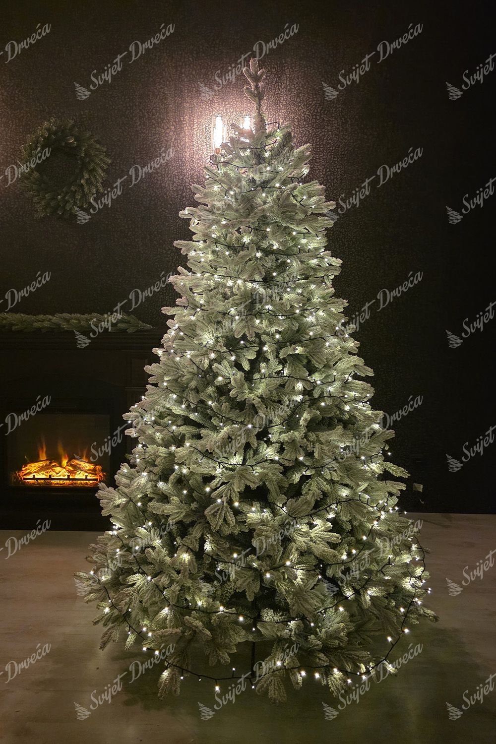 Božićna LED rasvjeta za drvce toplo bijela 50m 1000LED