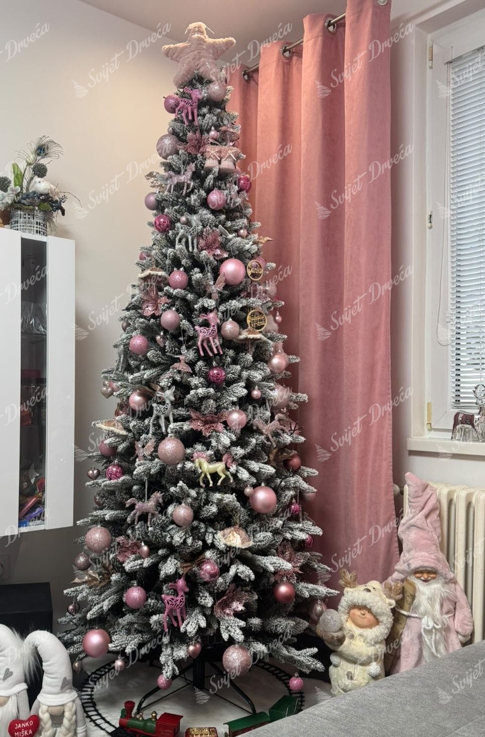 Umjetno Božićno drvce 3D Vitka Kraljevska Smreka 210cm