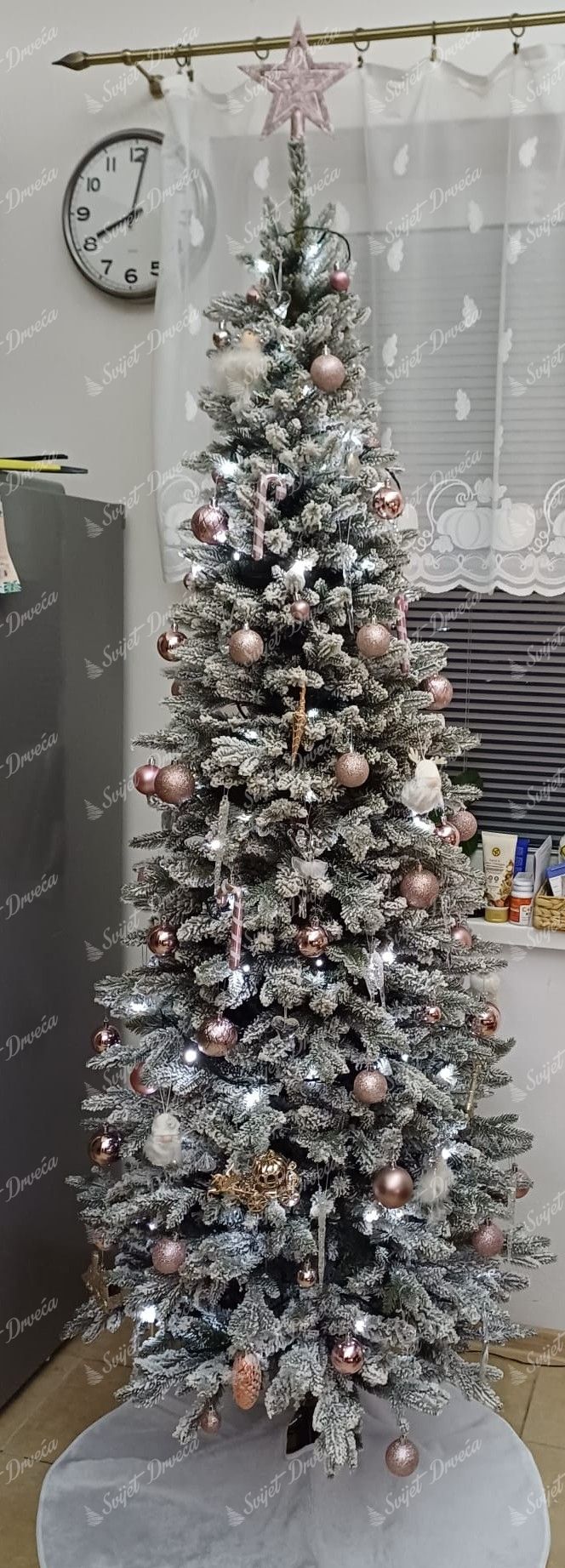 Umjetno Božićno drvce 3D Vitka Kraljevska Smreka 210cm